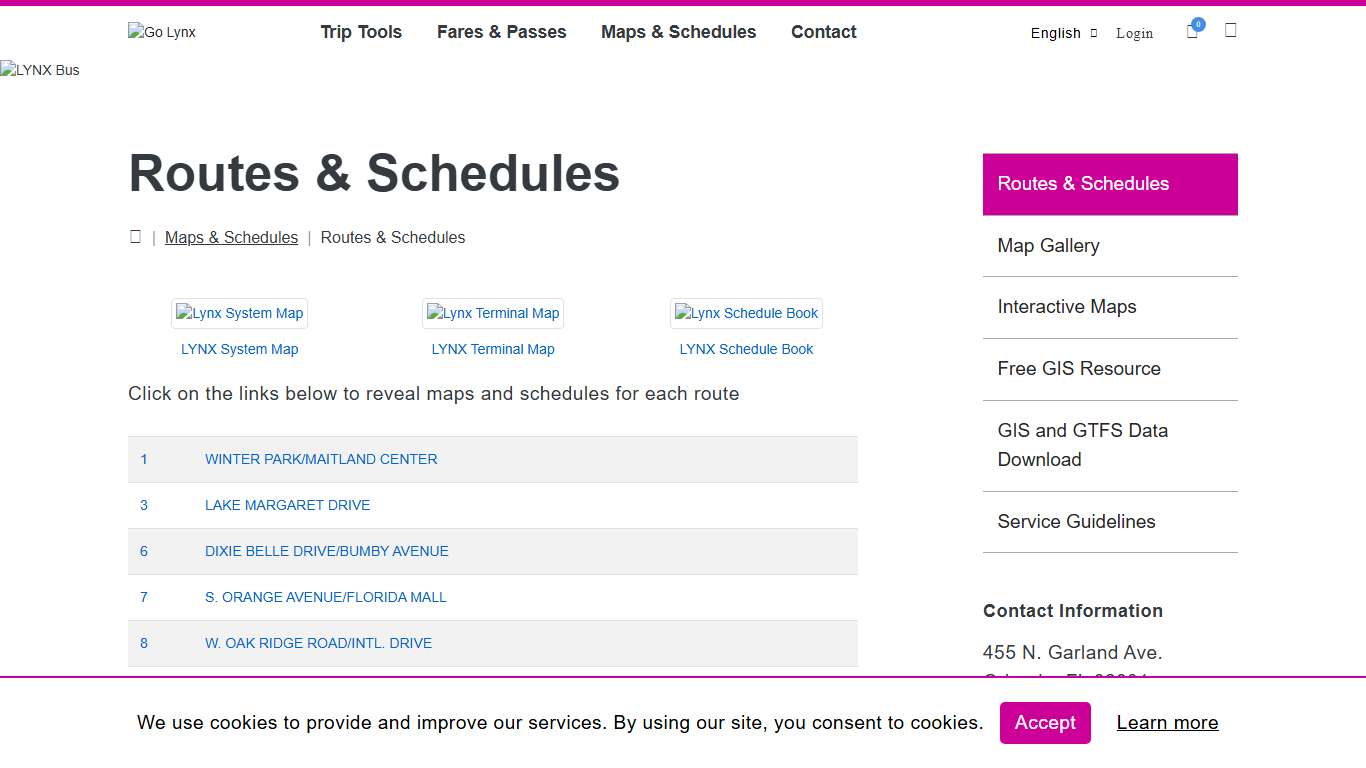 Routes & Schedules Public Transportation in Orange, Seminole & Osceola